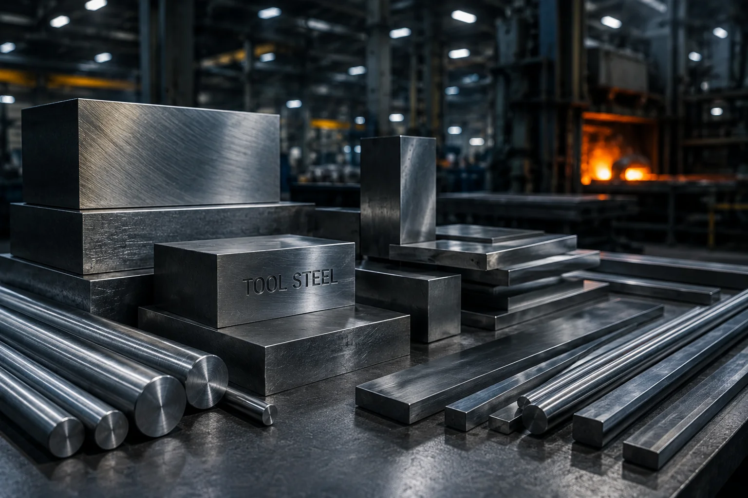 Advanced tool steels and special steels for industrial manufacturing performance.