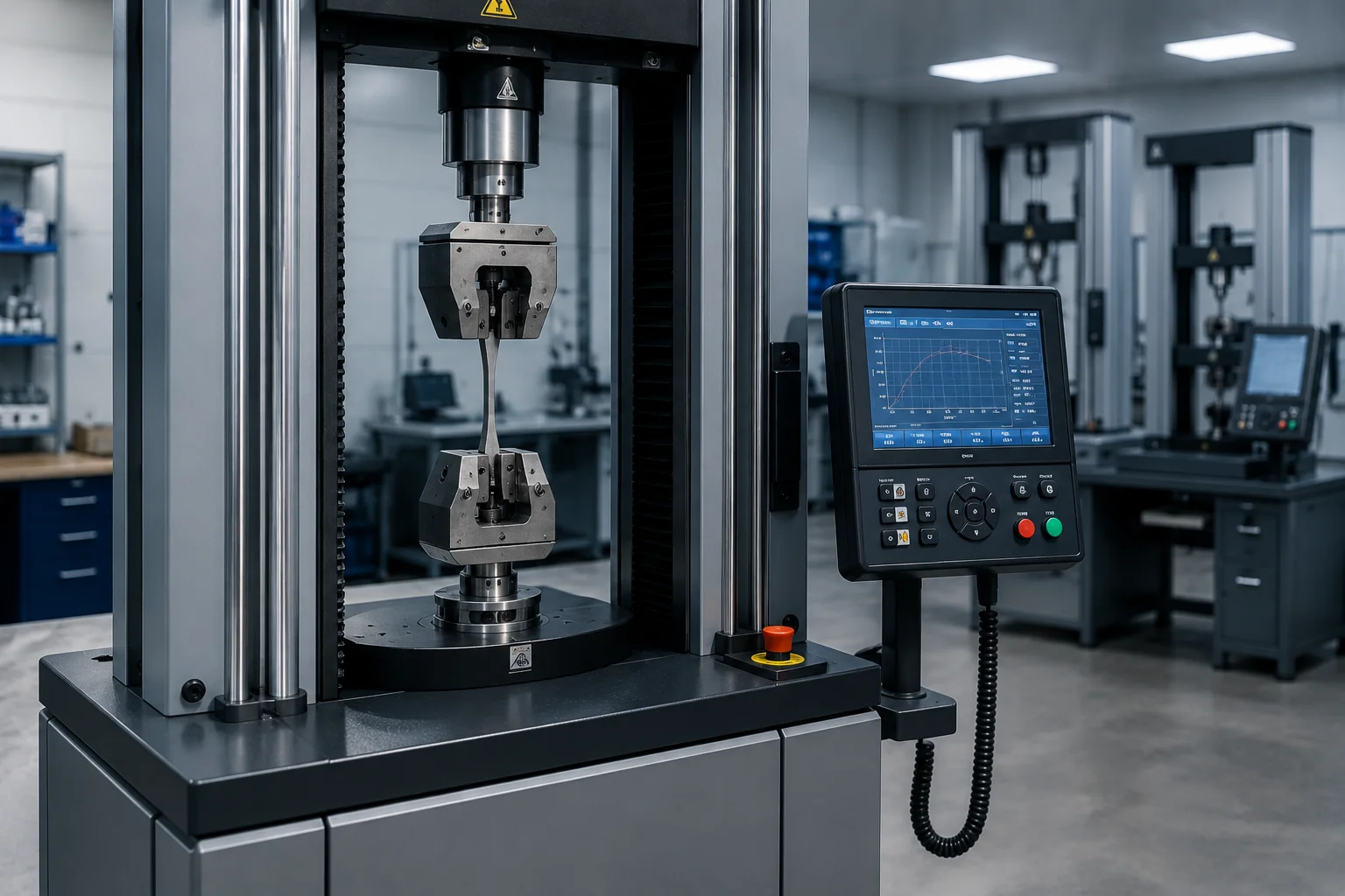 Mechanical testing systems for industrial material testing and quality validation.