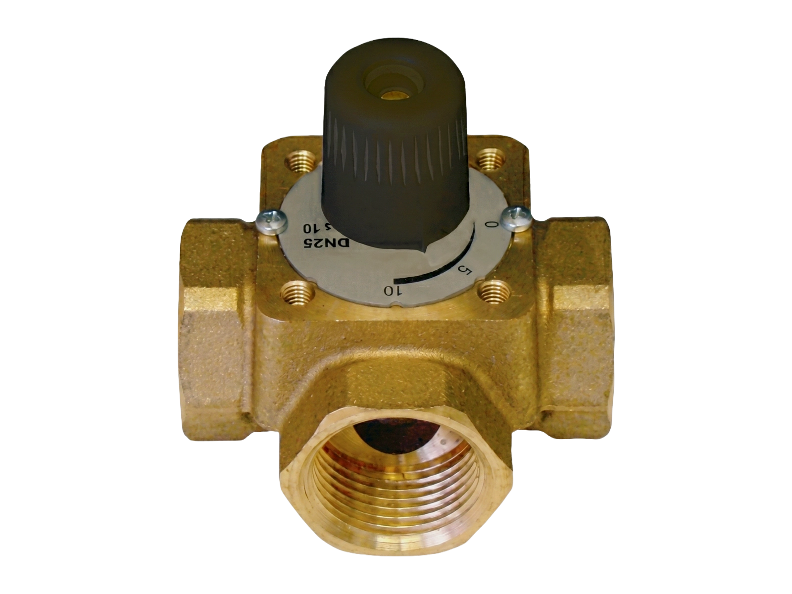 Front elevated view of HERZ 2137 3-Way Mixing Valve