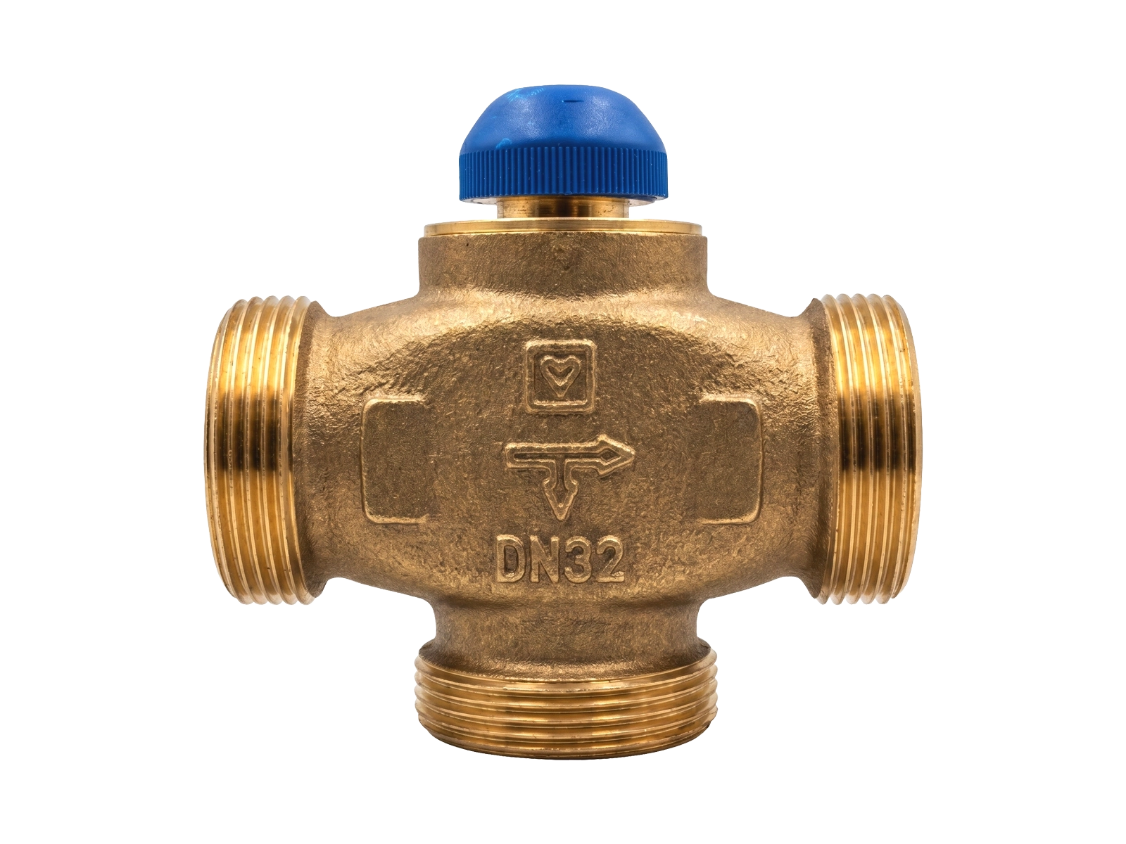 Front view of HERZ CALIS-TS-RD 3-Way Distribution Valve