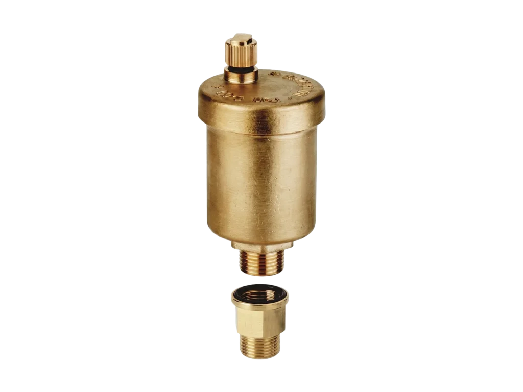 Drain valves and air vents for HVAC drainage and air venting