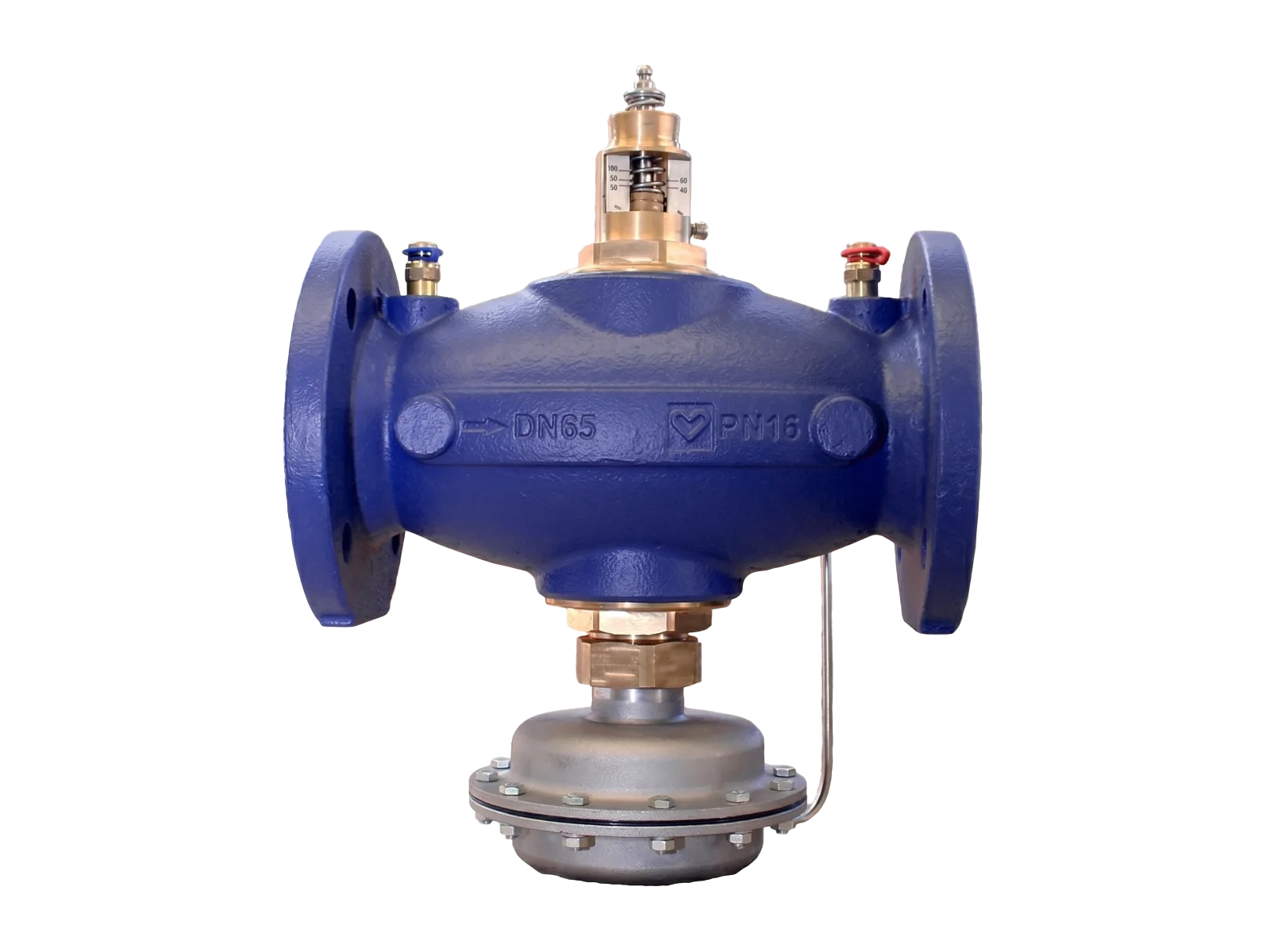 Pressure independent balancing and control valves for HVAC systems