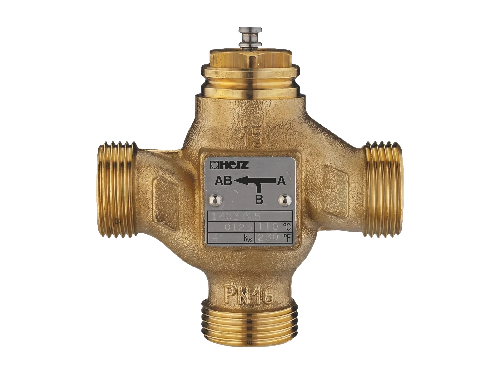 Three way control valves for HVAC mixing and diverting applications