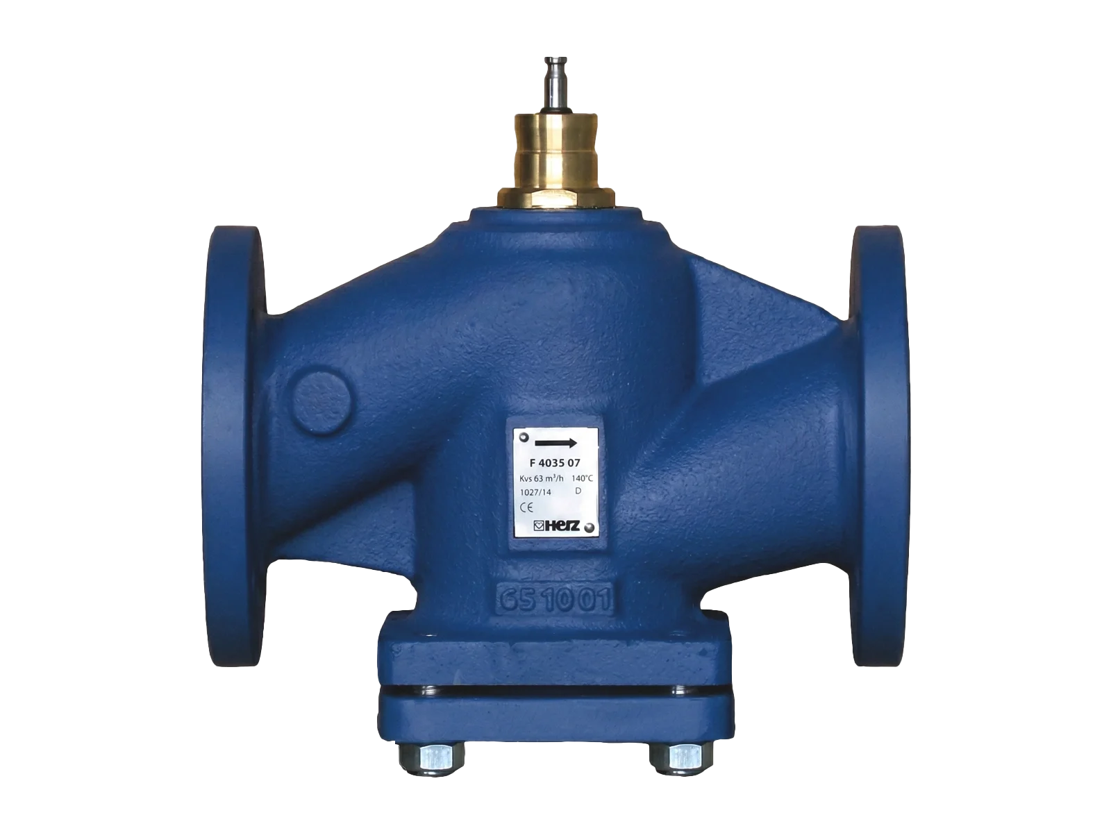 Two way control valves for HVAC systems