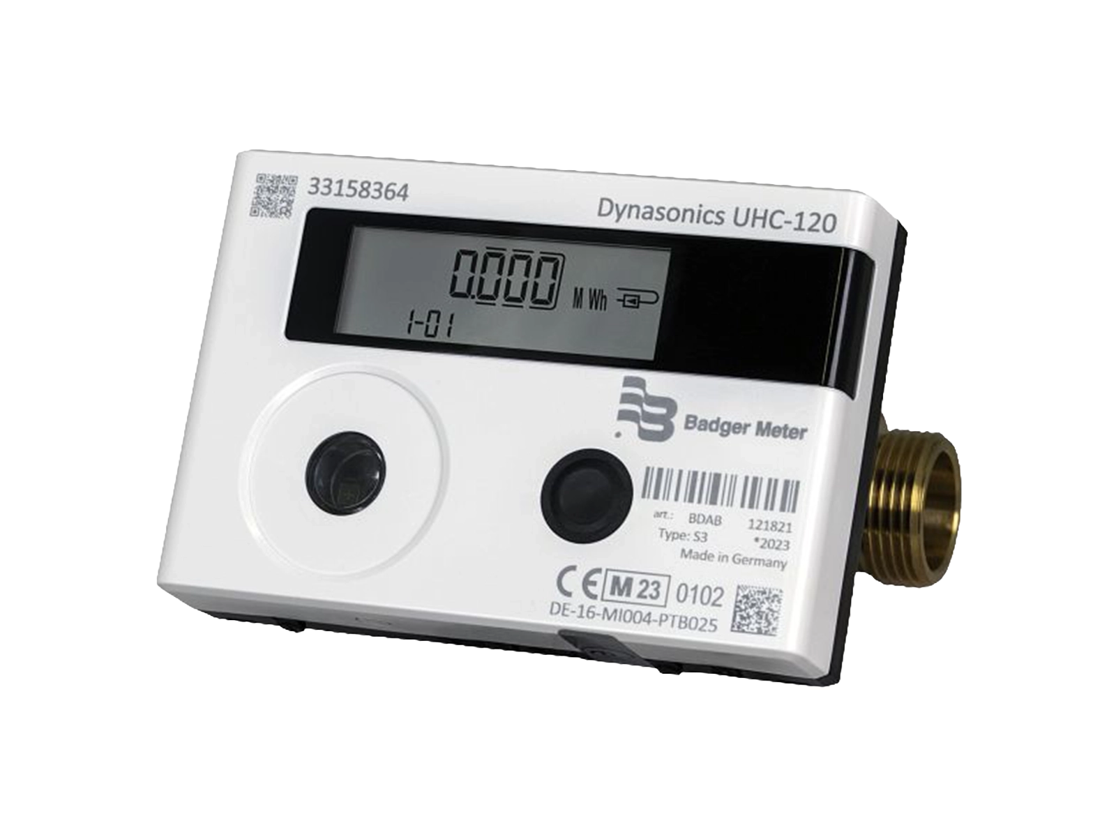 Ultrasonic thermal energy meter for heating and cooling systems